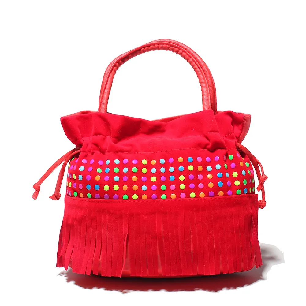 Детские сумки с кисточками для девочек; маленькая сумка на плечо; Детские сумки-мессенджеры; мини-сумки; Кошельки для монет; сумки для малышей; сумки для девочек с перекрестными ремешками - Цвет: 05
