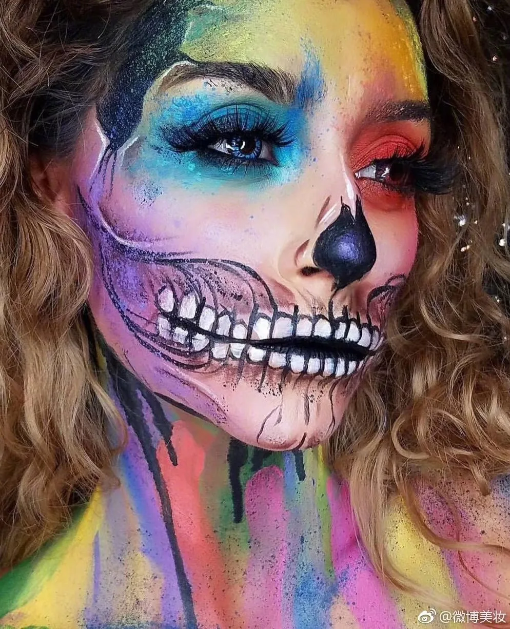  IMAGIC Halloween Face Body Paint Oil Painting Art Make Up Set Tools Party Fancy Dress 12 Flash Tatt