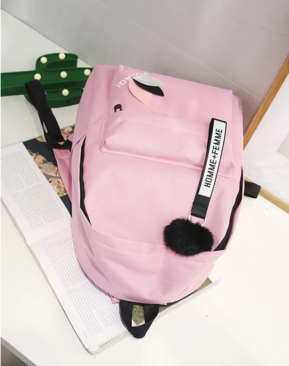 Женский рюкзак, женские холщовые школьные сумки для девочек-подростков, рюкзак с листьями, свежий элегантный дизайн, новая Вместительная дорожная сумка