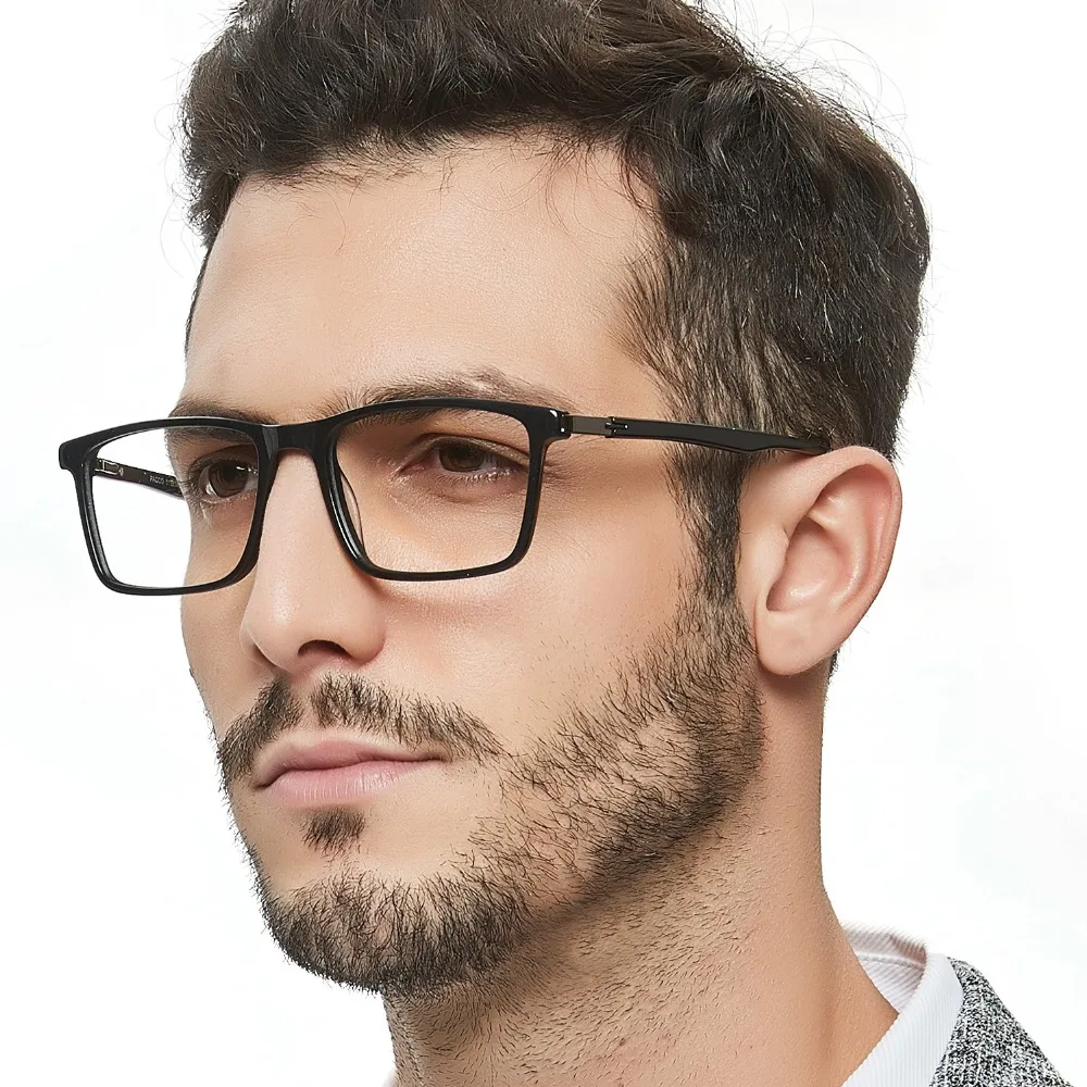 

Black Gaming Glasses Men Nerd Anti Blue Ray Eyewear Myopia Progressive Multifocal Spectacle Frames Clear Lens MARE AZZURO OC7009