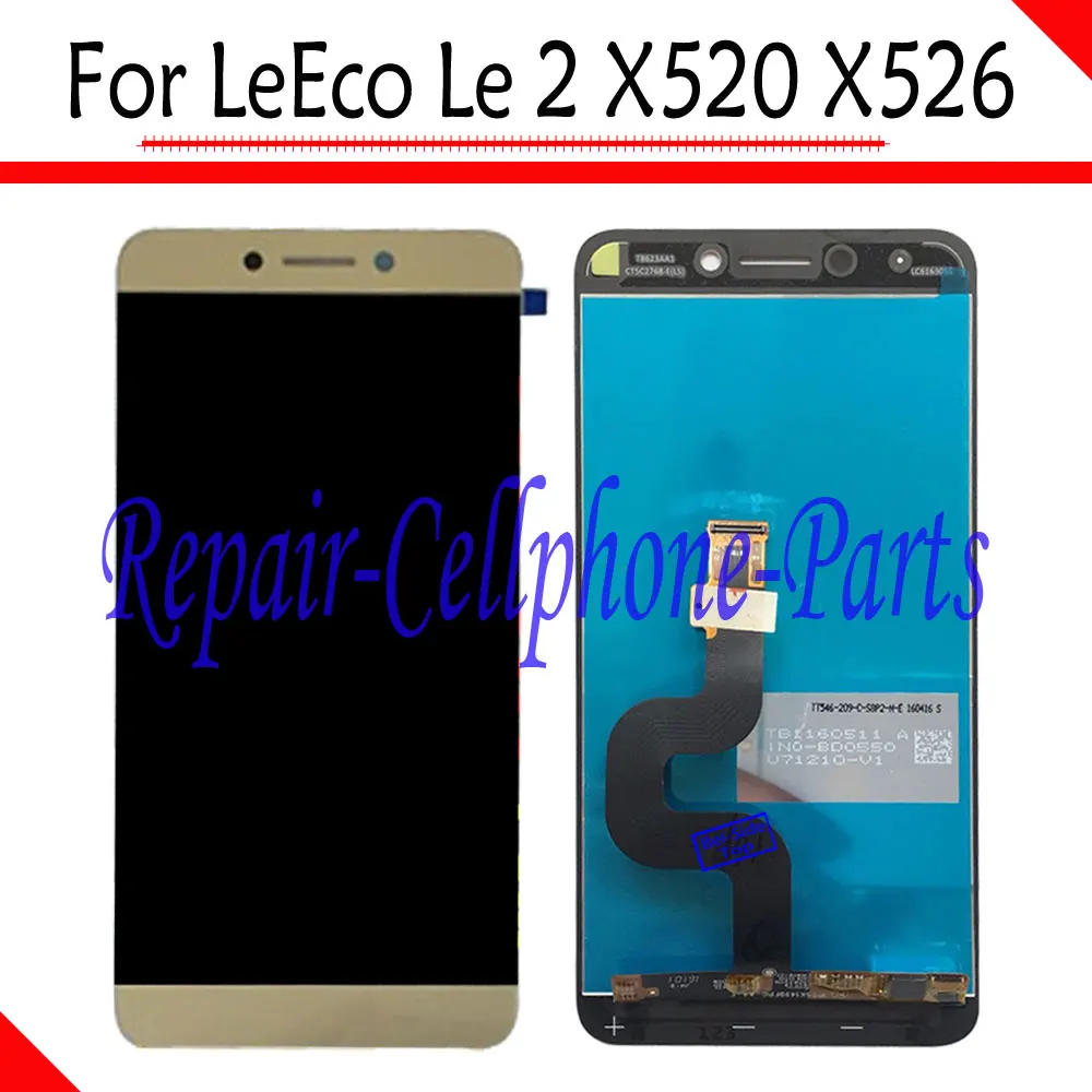

Tyrant Gold 100% New Full LCD DIsplay + Touch Screen Digitizer Assembly For LeTV LeEco Le 2 X520 X526 TD-LTE Free Shipping
