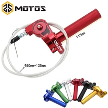 ZS MOTOS 22mm CNC Aluminum Acerbs Throttle Grip Quick Twister + Throttle Cable CRF50 70 110 IRBIS 125 250 Dirt Bike Motorcycle
