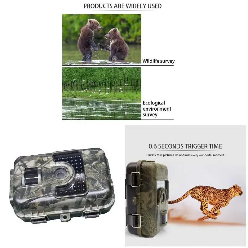

Hunting Camera IR LEDs Night Vision Camcorder Waterproof Scouting Camera for Monitoring KH889