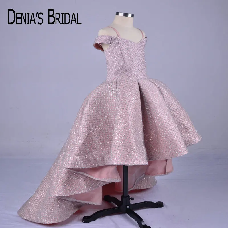 girls blush flower girl dress