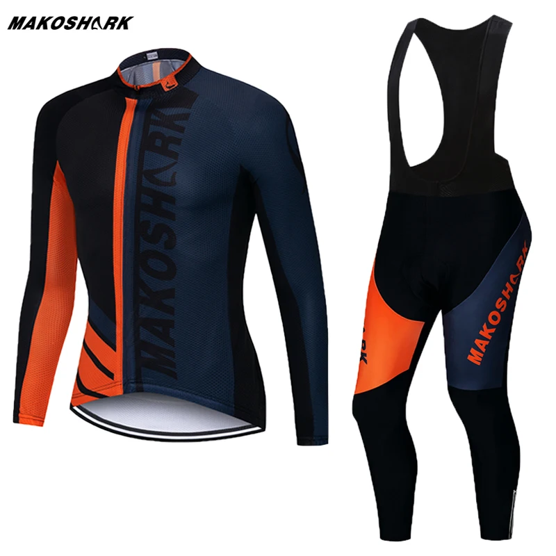 Комплект из Джерси с длинным рукавом для мужчин 2019 Pro Team Ropa Ciclismo одежда велоспорта