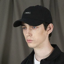 Осенняя, зимняя мужская бейсболка, новая черная/синяя/оранжевая Кепка с вышитыми буквами, Повседневная хлопковая кепка