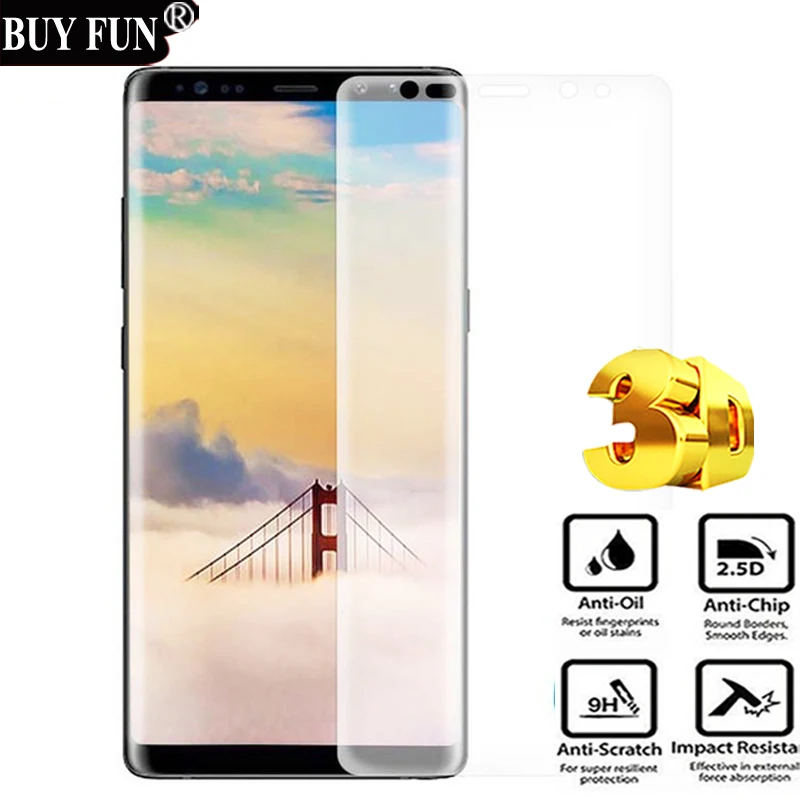 

Full Cover Tempered Glass For Samsung Galaxy Note 8 SM-N950F phone note8 Case Screen Protector For Samsung Galaxy Note8 glass