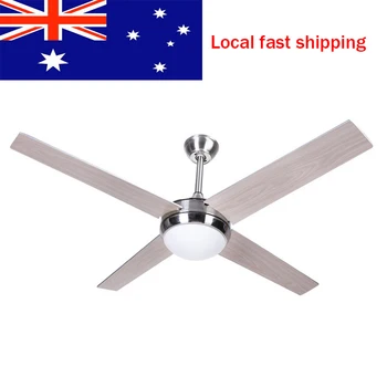 

52inch Retro Ceiling Fan with Light Remote Control Wood Ceiling Fan Light with Remote for Indoor Bedroom Living Room