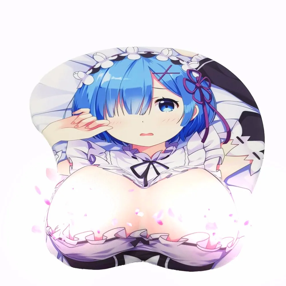 Re: Zero Ram Rem аниме 3D Oppai коврик для мыши упор на запястье|mouse pad|mouse pad wristwrist rest |