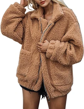 

2018 Hot Elegant Faux Fur Coat Women Autumn Winter Warm Soft Zipper Fur Jacket Female Plush Overcoat Casual Outerwear