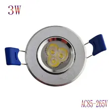 Новейшая модель; светодиодный светильник 5 шт./лот 3 Вт светодиодный потолочный светильник Светодиодный точечный светильник Светодиодный драйвер для дома светильник ing AC85-265V