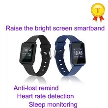 Высоким качеством пульсометр SmartBand Bluetooth Smart Браслет отображения времени Шаг Расстояние калорий на экране браслет