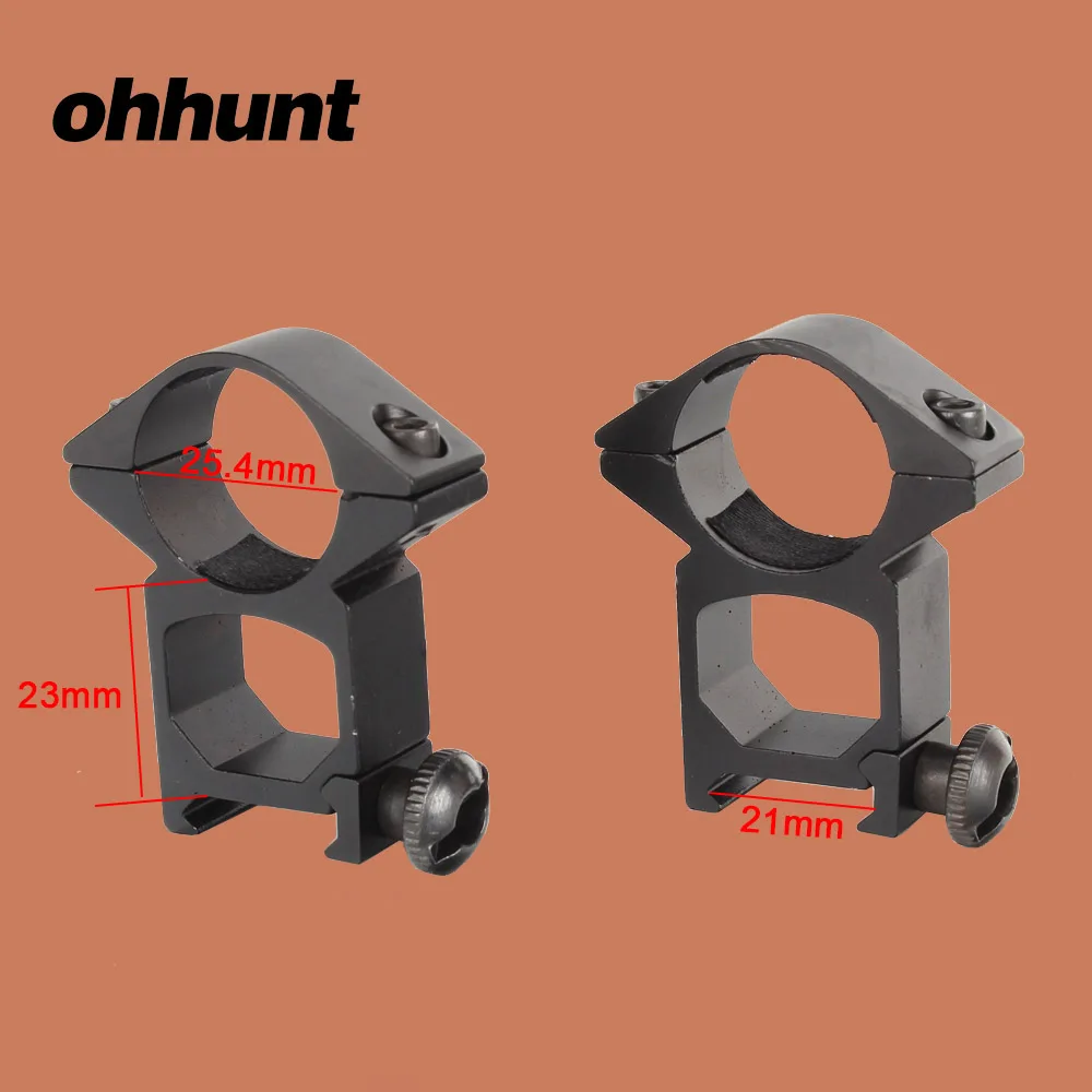 Ohhunt охотничьи кольца для крепления прицела 25 4 мм 1 &quot2 шт. высокая ширина планка