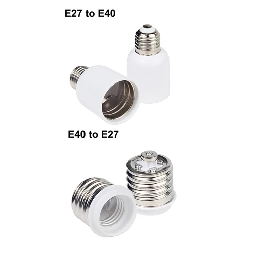 E27 남성-E14 G9 E12 B22 G4 MR16 GU10 E40 여성 램프베이스 램프 홀더, 변환기 소켓 어댑터 LED 옥수수 전구 조명, 1 개 2