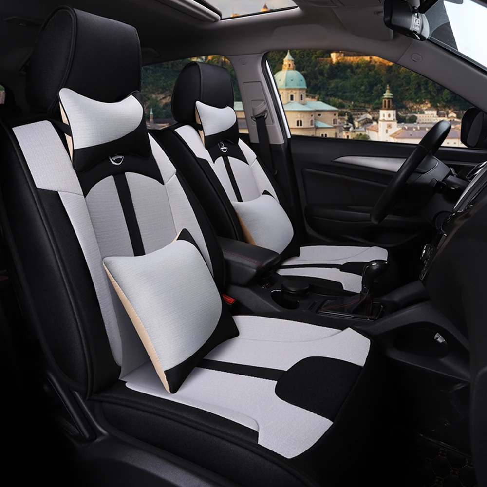 

Car Seat Cover Auto Seats Covers For BMW 5 Series E39 E60 E61 F07 F10 F11 F18 525 530d g30 g31 e34 7 Series e38 E65 E66 F01 F02