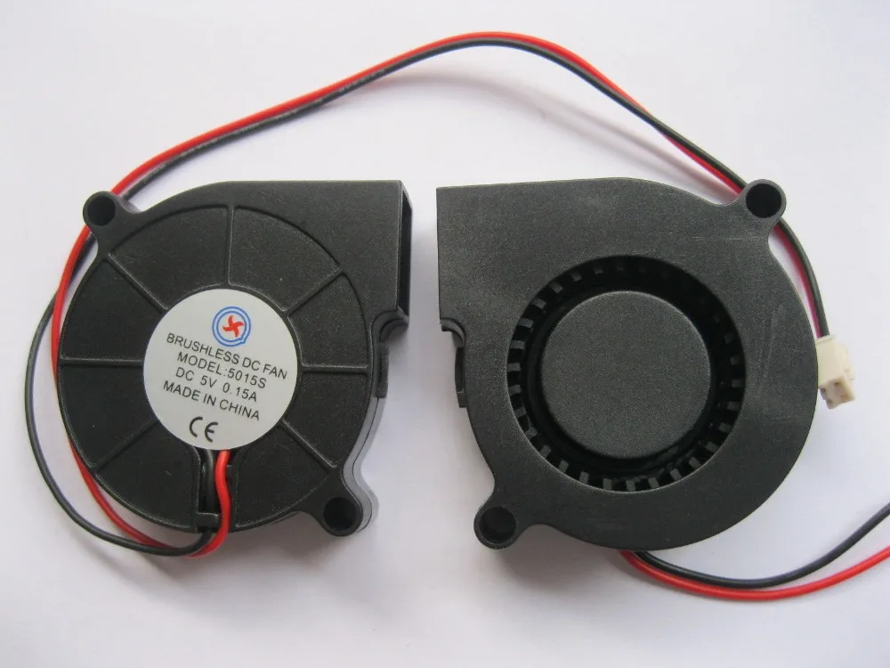 

10 Pcs Brushless DC Cooling Blower Fan 5015S 5V 50x15mm