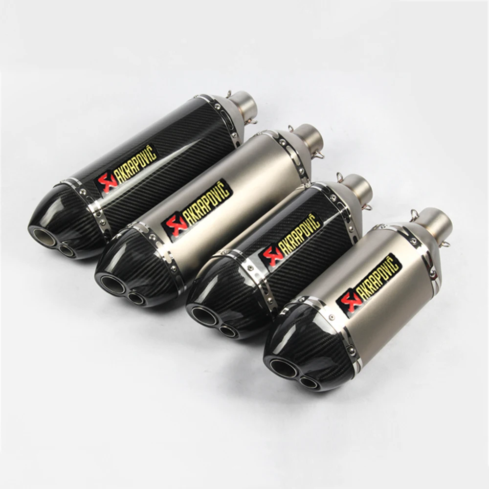 

Uiversal Akrapovic Motorcycle Exhaust Modified Moto Muffler Akrapovic Exhaust For NC750X Z900 CB650F GSR750 Ninja400 Tmax530