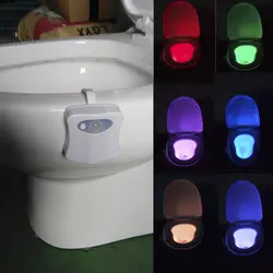Iguardor Средства ухода за кожей индукции Сенсор активации 8 цветов свет в ночь унитаз Ванная комната лампа