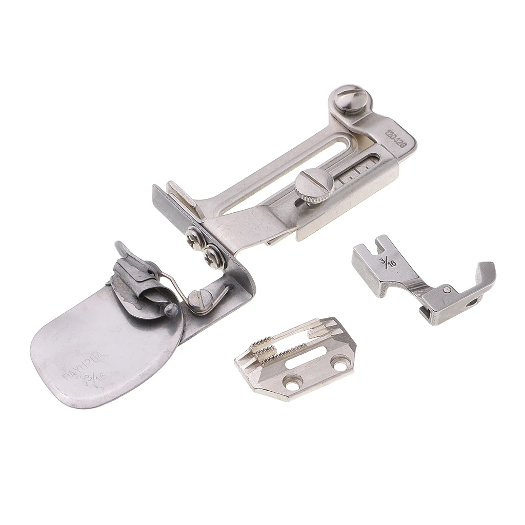 Industrial Sewing Machine Part Clean Finish Shirt Tail Hemmer Attachment Set