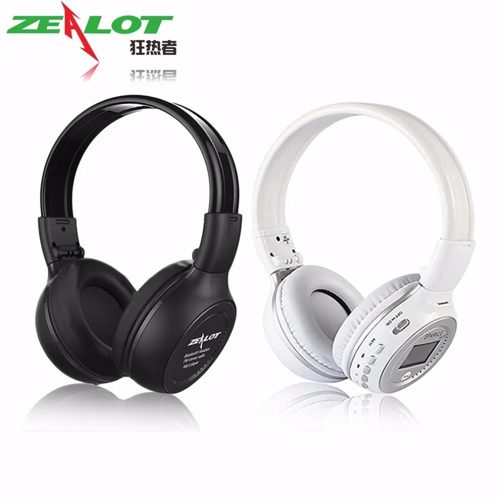 

Original ZEALOT B570 Foldable HiFi Stereo Wireless Bluetooth Headphone With LCD Screen FM Radio Mic Support TF Card