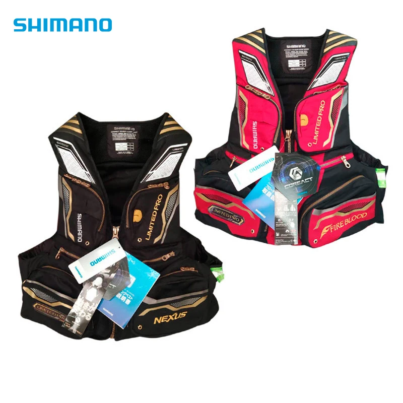 

Shimano Jacket Fishing Life Vest Outdoor Utility Vests Multi-pocket Life Jacket Waterproof Reflective Safety Fishing Clothing