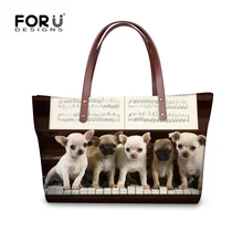 Forudesigns, милое животное, Настраиваемые Женские сумки-мессенджеры с принтом кошек и собак, большие вместительные сумки на плечо для дам, женские сумки Bolsa Mujer
