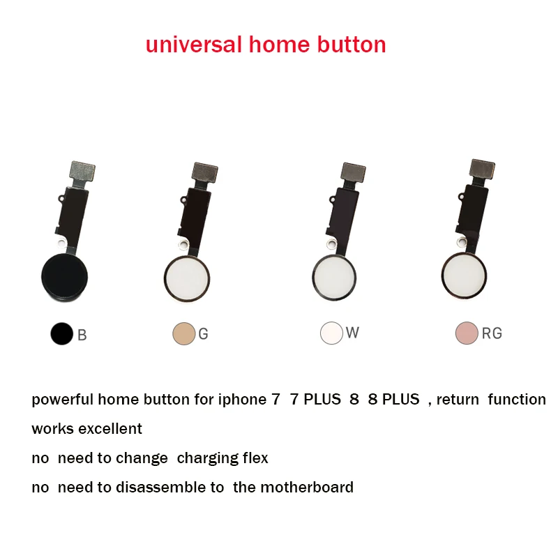 

New Product For iPhone 7 7 home button with touch return function Home Button Flex for iphone 8 8Plus screen shot function