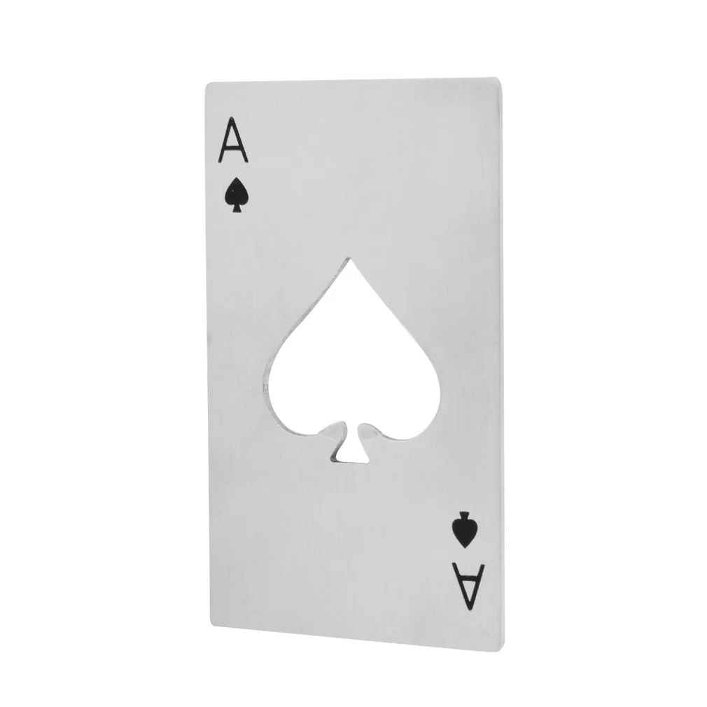 Новые стильные 1 шт. покерные игровые карты Ace of Spades Бар Инструмент газировка, пиво, бутылка открывалка в подарок