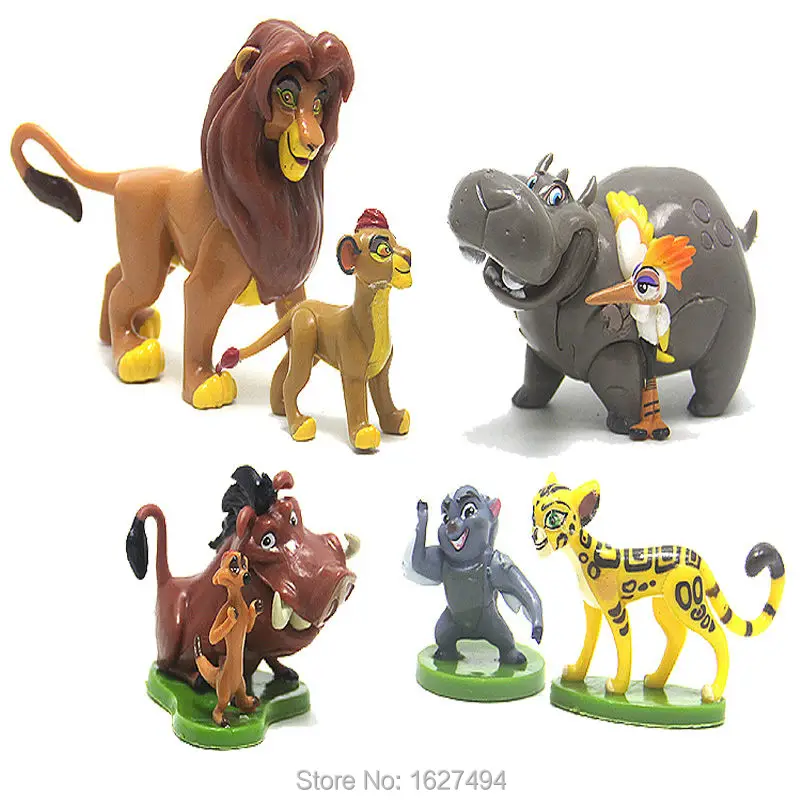 

6pcs/set The Lion Guard Lion King Simba Kion Bunga Beshte Fuli Ono PVC Action Figures Animals Figurines Statue Kids Toys Gift