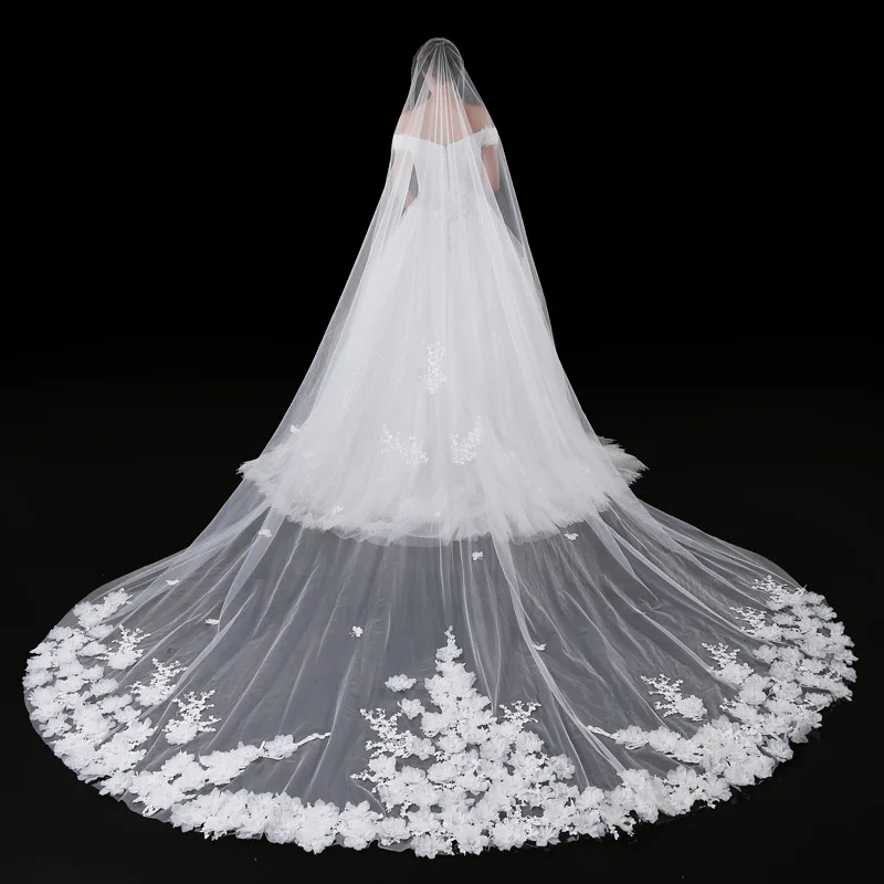 Новое поступление sluier свадебная фата 2019 Свадебные аксессуары veu de noiva дешевая свадебная вуаль Vestido de noiva Свадебные вуали