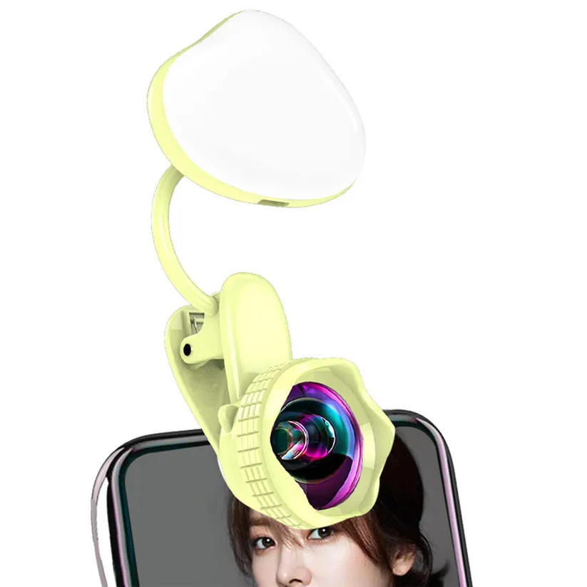 CARPRIE LED Selfie Light Fill light Wide Angle Lens and Fisheye Kit td0719 dropship | Компьютеры и офис