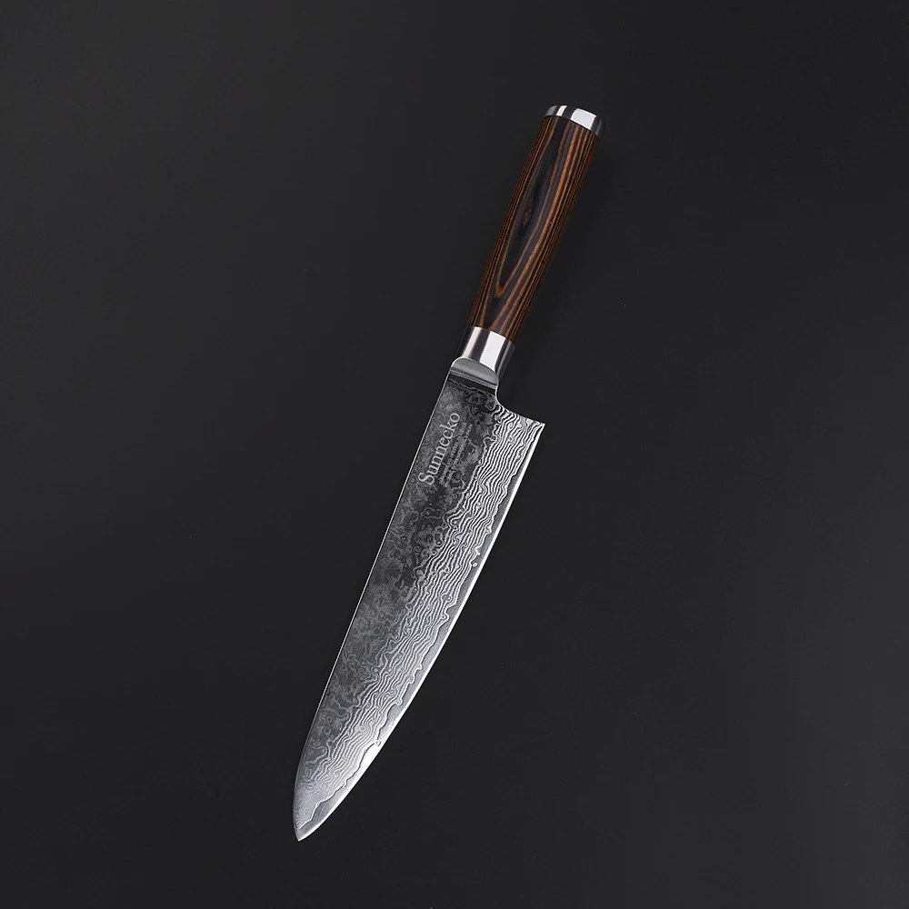 SUNNECKO 8 &quotдюймовый шеф повара Ножи Дамаск Сталь японский VG10 острое лезвие Кухня
