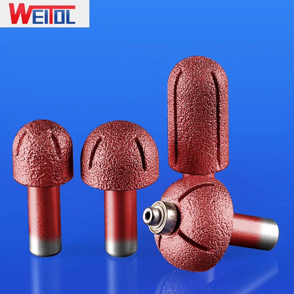 

WeiTol 1pcs diamond emery cove box bit round bottom router bits stone cutter bits granite CNC engraving tools