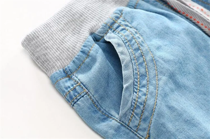 DE PEACH/детская одежда в британском стиле тонкие мягкие хлопковые джинсы для мальчиков однотонные длинные штаны для малышей Весенняя детская одежда