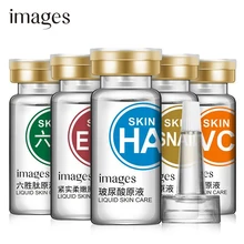 Изображения 5 шт. гиалуроновая кислота+ улиточная сыворотка+ витамин С+ коллаген+ плотная мягкая жидкая эссенция Анти Старение Отбеливание против морщин уход за кожей