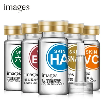 

IMAGES 5pcs Hyaluronic acid+Snail Serum+Vitamin C+collagen+Tight soft liquid Essence Anti Aging whitening Anti Wrinkle Skin Care