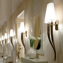 Creative led wall lamp contracted hotels horn wall lamp Dining-room sitting room bedroom the head of a bed Creative led wall lamp contracted hotels horn wall lamp Dining-room sitting room bedroom the head of a bed