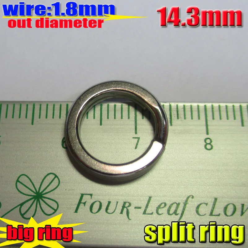 2015hot fishing split rings size14.3MM quantity 15pcs/lot good fishing