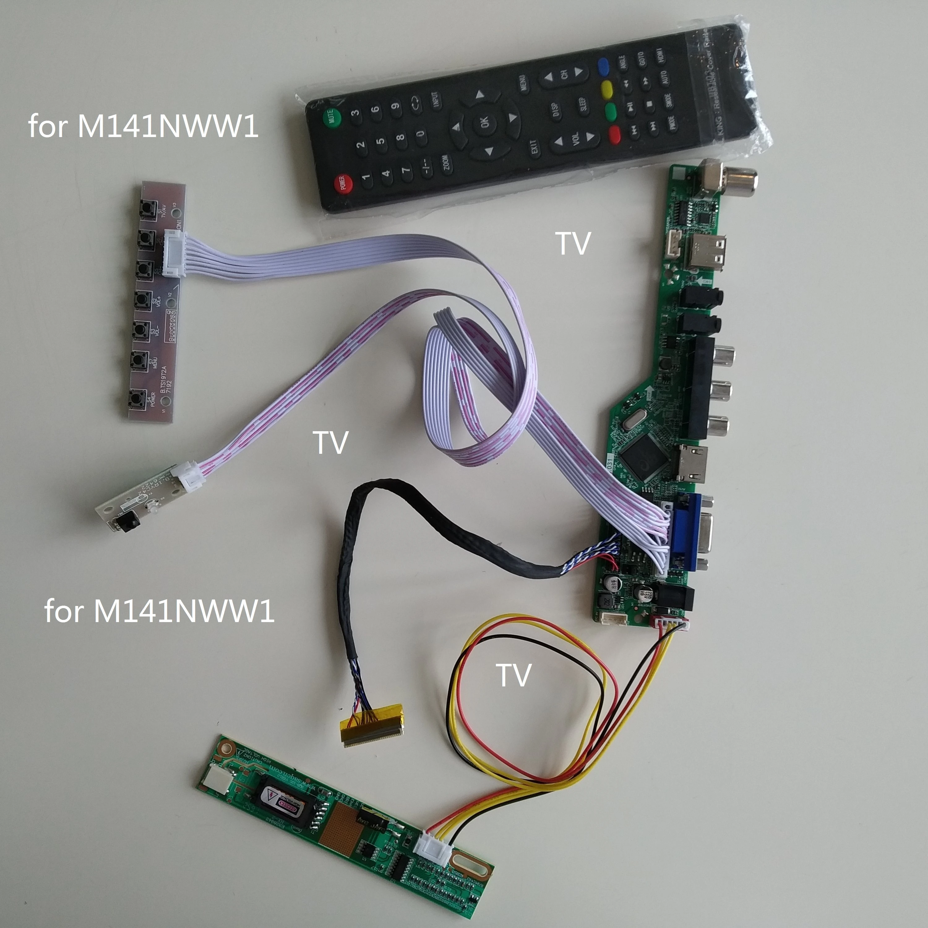 Kit for M141NWW1 TV+HDMI+VGA+USB LCD LED screen Controller Driver Board