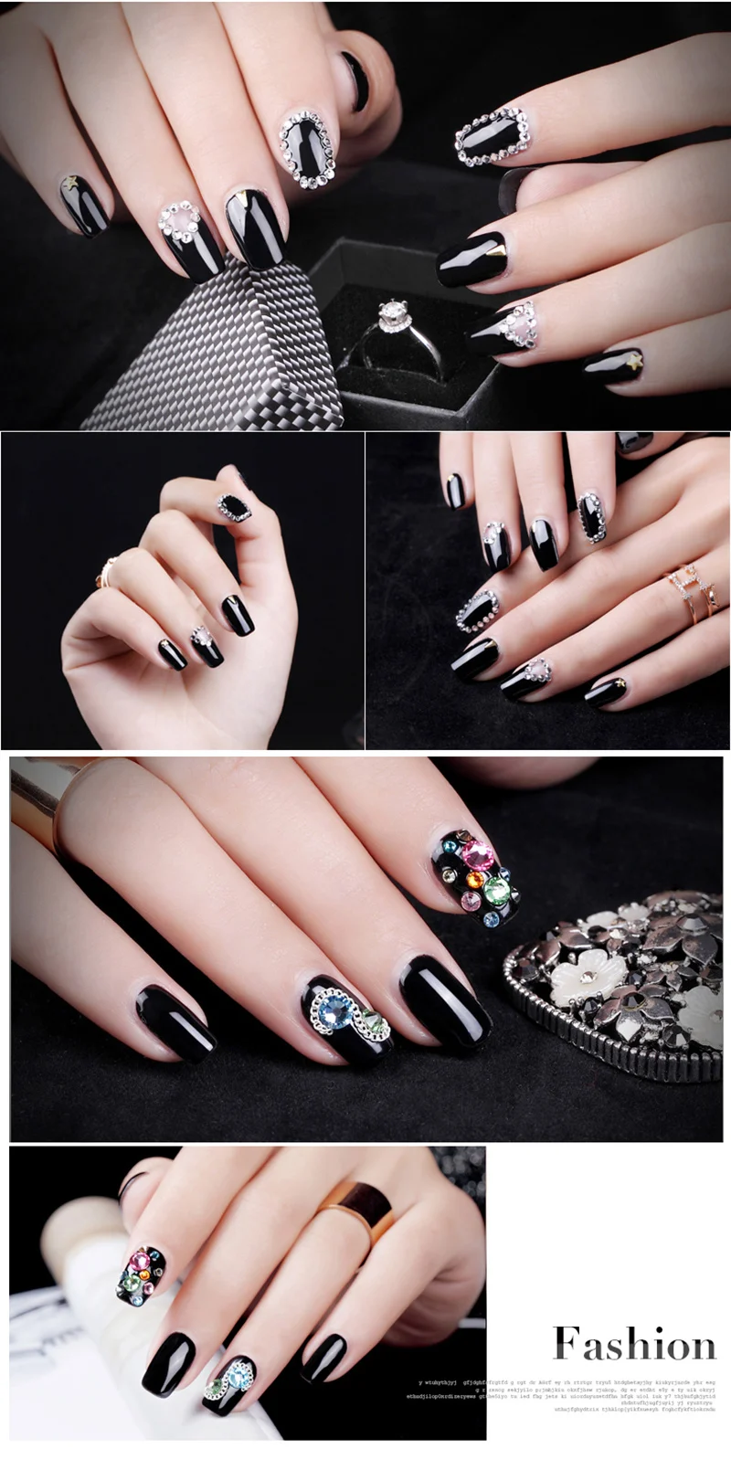 Nail art rhinestones 7