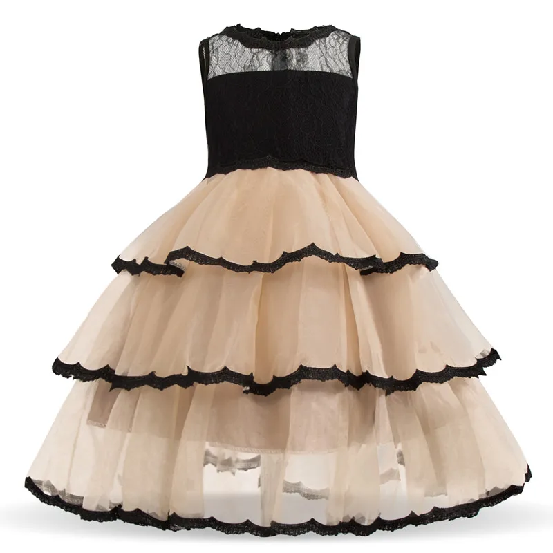 Элегантные летние вечерние платья без рукавов дети Платья для маленьких девочек для девочек принцесса девушка вечерние Праздничное платье для девочек Размеры 3-8yrs
