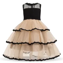 Элегантные летние вечерние платья без рукавов дети Платья для маленьких девочек для девочек принцесса девушка вечерние Праздничное платье для девочек Размеры 3-8yrs