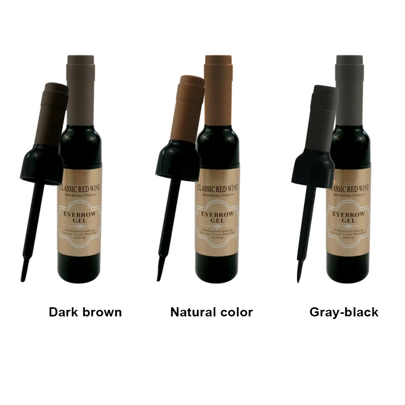 

Peel off Eye Brow Tattoo Gel Cute Red Wine Bottle Shape Eyebrow Gel Cosmetics OA66