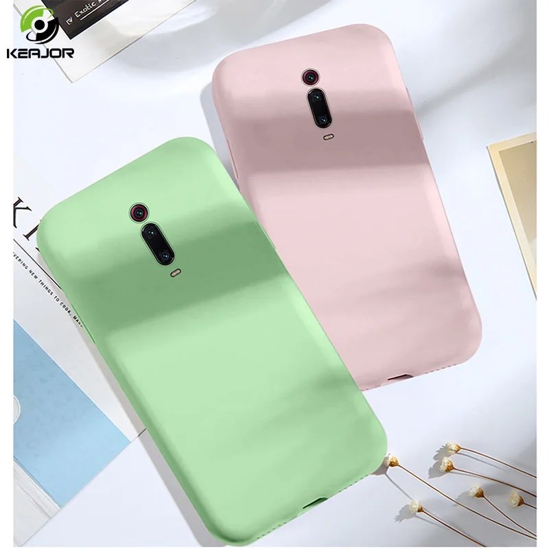 

Case For Xiaomi Redmi K20 Pro Case K 20 Pro Funda Luxury Liquid Silicone Cover TPU Soft Armor Bumper For Xiaomi Mi 9T Pro Coque
