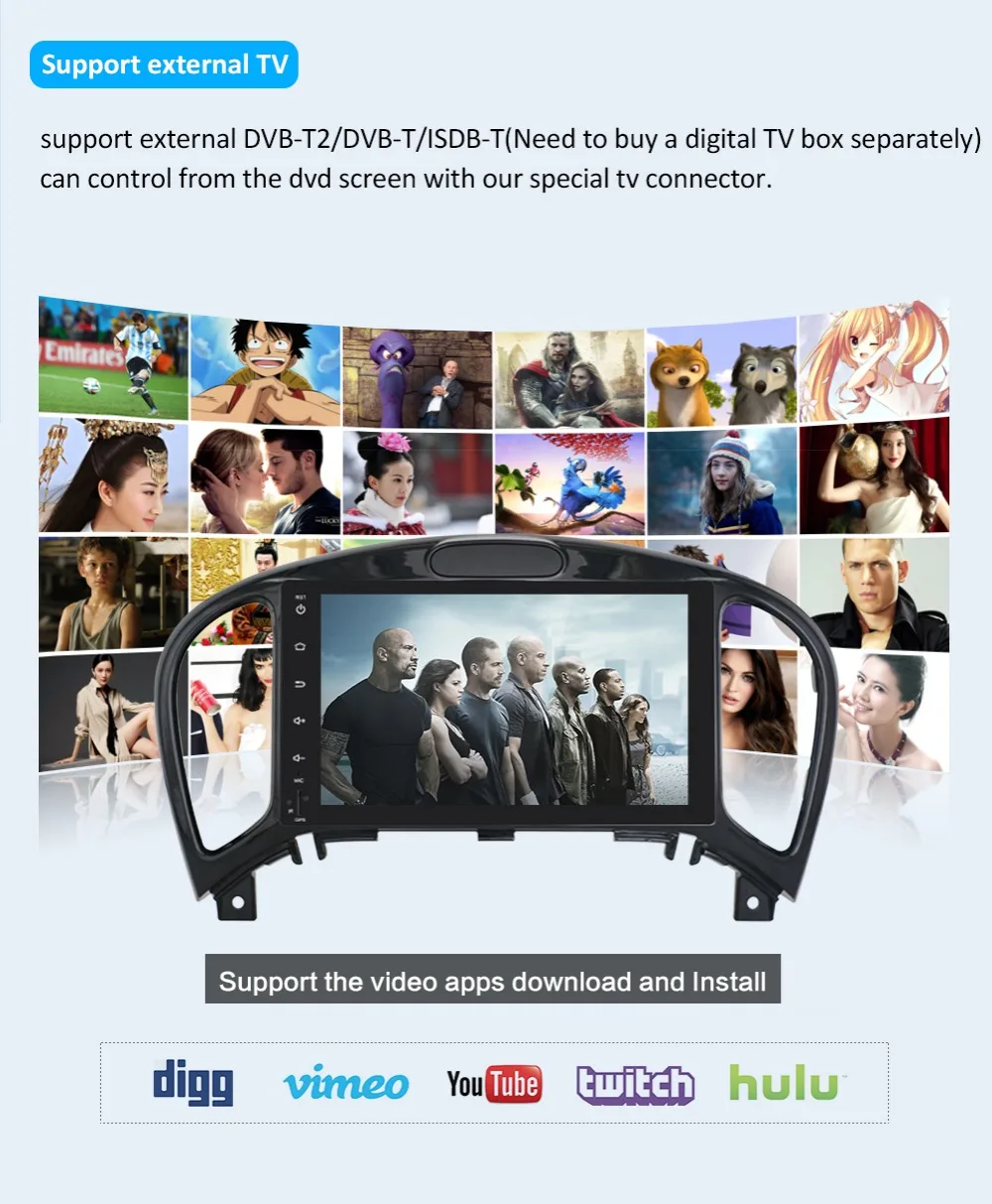 Perfect Bosion For nissan juke 2012 Android 9.0 Car GPS Radio Player for 2 din Universal with core Core Auto Stereo Multimedia Headunit 19