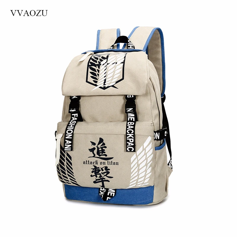 Школьный ранец из текстиля атака на Титанов|bag mochila|shoulder school bagsbackpack travel |