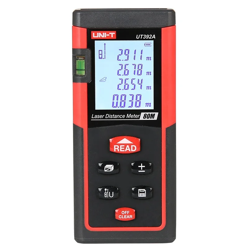 

UNI-T UT392A UT392B UT393A UT393B Laser Distance Meter Handheld Digital Range Finder Auto calibration Area