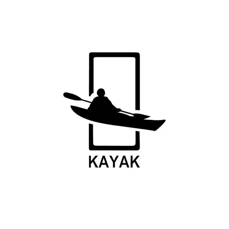 

11.4CM*12.7CM KAYAK Vinyl Creative Personality Window Sticker Decal C5-1369