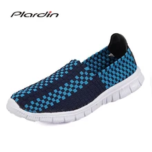 plardin New Summer men s Mixed color Leisure Fashion soft Flat Sandals man Shoes Breathable Narrow