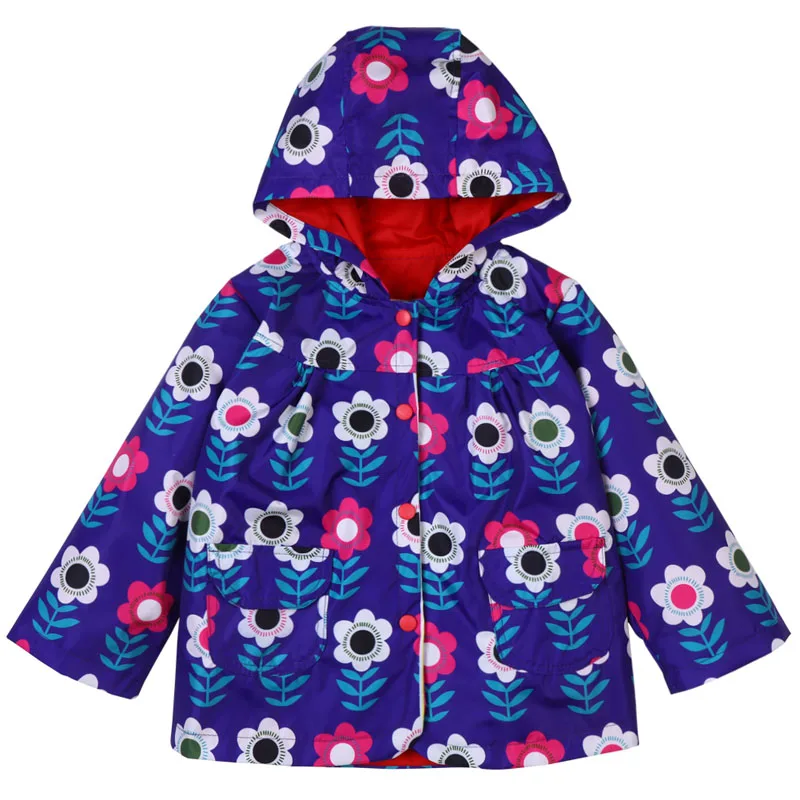 KEAIYOUHUO/Тренч для маленьких девочек; коллекция года; весенне-осенняя куртка для девочек; ветровка для девочек; детский плащ; Верхняя одежда; детская одежда - Цвет: Dark blue